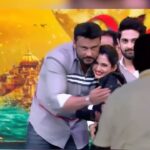 Sonal Monteiro Instagram - Glimpse of the BANARAS pre release event at Hubli ♥️♥️ Wearing @arulaa_by_rashmianooprao Hair- @makeover_by_praveen Mua - @ganesh_makeover @rakshith_chinnu28 @_karthi_0_7 . #sonalmonteiro #dboss #zaidkhan #banaras #banarasthefilm #belakinakavithe #maayagangesong #darshanthoogudeepasrinivas #dbossfans #dbosskingdom #dbossism #dbossfc #dbossroberrt #kranti