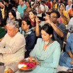 Sonal Monteiro Instagram - BANARAS promotions in BANARAS . ♥️ Attended the Manikarnika film festival . It was an honour to meet the legendary actor @imsanjaimishra ji and share stage with him . We got the Opportunity to participate In the Ganga aarti on the banks of the holy River Ganga Loads of love to you all ♥️ @urszaidkhan . Vc - @rakshith_chinnu28 Wearing @arulaa_by_rashmianooprao #banaras #banarasthefilm #varanasi #kaashi #cityoftemples #sonalmonteiro #zaidkhan #banarasghat #gangaaarti #riverganga Kashi Banaras