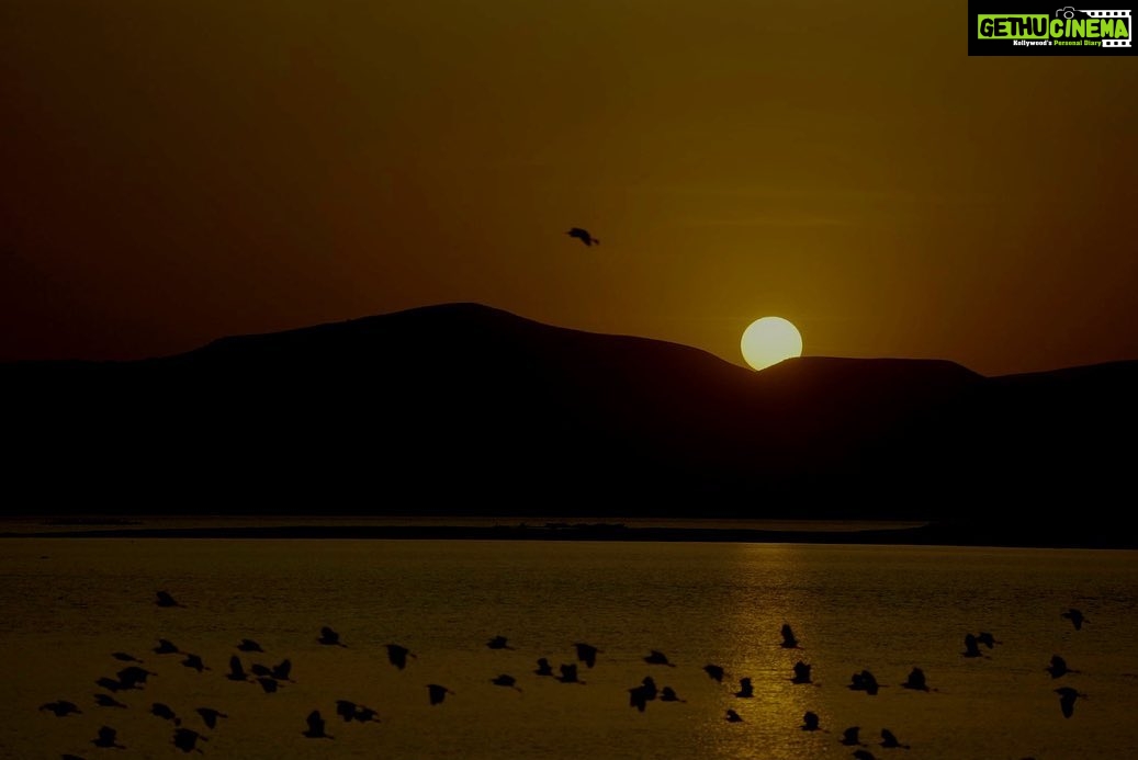 Sonalee Kulkarni Instagram - No this isn’t a drawing or painting! It is an actual picture captured so beautifully by @travelbandar during our #sunset #boatride at #mtdcnashikboatclub in the backwaters of #godavari river #gangapur dam, #gangapurreservoir P.S. watch full episode - LINK IN BIO MTDC Boat Club, Nashik