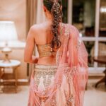 Sonnalli Seygall Instagram - Dear lehenga, u made me pose 🌹✨ Outfit: @pawanandpranav Jewellery: @anaqajewels Photograph: @the_wedding_files #pose #lehenga #weddingdiaries #traditionalvibes