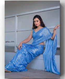 Sowmya Raoh Instagram - Simplicity has it’s own charm 🧚🏻
#sowmyasharada #sowmyarao 

Costume @divya_varun_official 
Photography @ravi_cross_clickx 

#jabardasth #saree #positivevibes