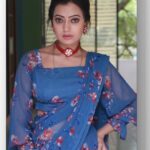 Sowmya Rao Nadig Instagram - Happy Sunday🤗🌞 Costume @laxmikrishnaofficial #sowmyasharada #saree #shooting #explore #serialactress #sareelove