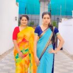 Sowmya Rao Nadig Instagram - Come one baby let’s go…. @shafna.nizam ❤️ Soumya Costume @akshatha_sreedharofficial ❤️ #reelitfeelit #reels #explore #remixonreels #trendingreels #happyvibes #shoottime #fun #srimanthudu #sathya #kaveri