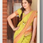 Sowmya Rao Nadig Instagram - Let the Sunshine make u shine … #sowmyasharada #sowmyarao Costume @laxmikrishnalabel #saree #sareelove #positivequotes #positivevibes