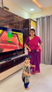 Sridevi Ashok Instagram - Happy Ugadi 🥰❤️
Dress : @uttara_trulyurs 

#dasara #ugadi #srideviashok