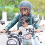 Sridevi Ashok Instagram - Happiness is mother and daughter time.. @sitara_chintala Photo : @ashok_chintala .. . . . . @honda2wheelerin @hondabigbike @hondabigwingchennaisouth @hondabigwingtoplinechennai #axorhelmets @veromodaindia #veromoda