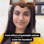 Sridevi Ashok Instagram - Love for kundavi! @trishakrishnan! You rocked mam !! Love u always❤️❤️❤️ #sridevi #srideviashok #ponniyinselvan #kundavi #reelsinstagram #instafilter #instagood #instadaily #ps2