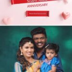Sridevi Ashok Instagram – @srideviashok_official and @ashok_chintala ☺️@rootzstudios wishing you both a Happy Wedding Anniversary.