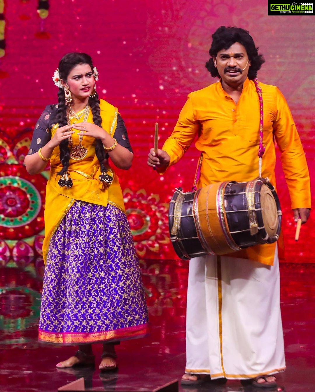 Sridevi Ashok Instagram - Mama Kutty team from Kpy Champions Season -4 @jayachandran_official @vinothkpy @palani_pattalam @vijaytelevision @director_thomson_vijaytv