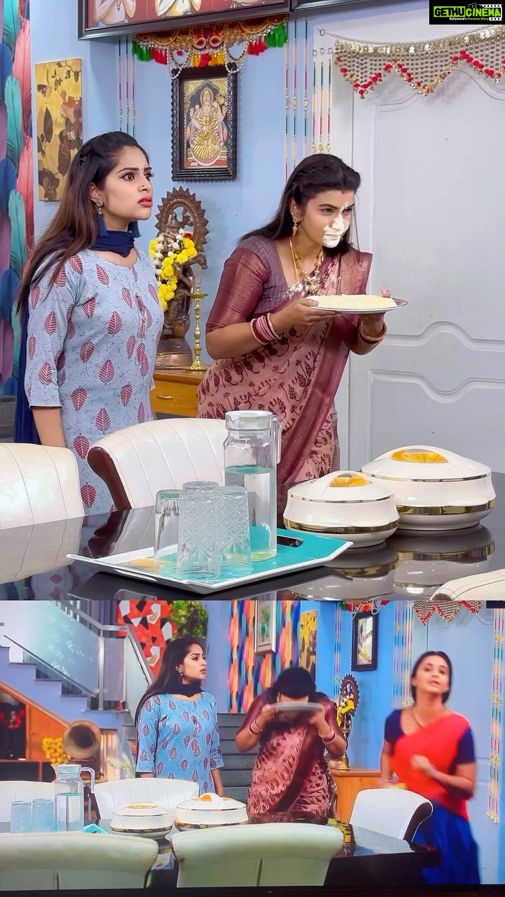 Sridevi Ashok Instagram - Behind the scenes- Ponni , Vijaytelevision