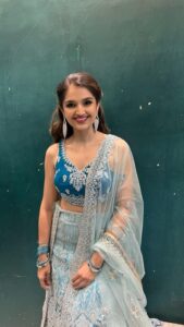 Tara Alisha Berry Instagram - 🤍💙🤍

👗@ranjannadhuria 
💄@makeupartist_arunthavaselvi 

@iyer.aarti @rajnish2312 @hitesh_gwln

@xatonbatteries 

#bts #shoot #indianwear