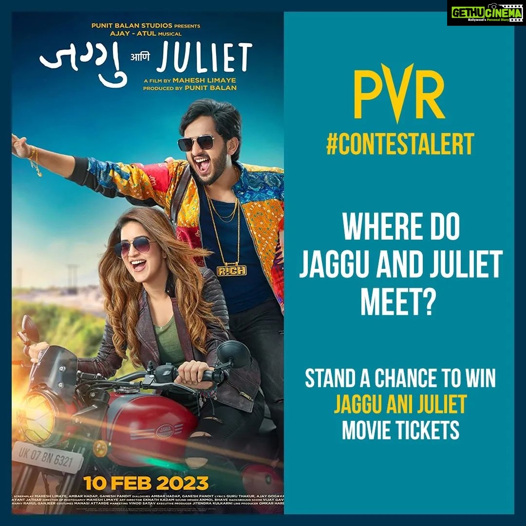 Vaidehi Parashurami Instagram - Be ready to get on a joyful ride with #JagguAniJuliet! Answer this simple question and stand a chance to win free movie tickets. Steps: 1: Share your answer in the comments 2: Tag @pvrcinemas_official and your friends 3: Tag #JagguAniJulietAtPVR contest & follow us Now playing at #PVR! Ticket link in bio. . . . #JagguAniJulietMovie #ContestAlert #ContestAtPVR #Contest #Freestickets #ParticipateAndWin @parashuramivaidehi