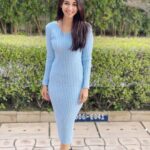 Vidhi Pandya Instagram - 💙❄️🧣☀️🌈. 👗- @_mad_over_accessories #beuniquelyyou #love