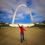 Vidhya Instagram - When you run out of poses🤣🤷‍♀️ #thegatewayarch #stlouis #missouri The Gateway Arch - St. Louis, MO
