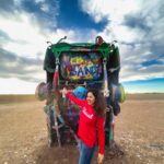 Vidhya Instagram - “You are the Artist of your own life. Don’t hand the paint brush to anyone else.” Happy New Year♥️ 📸 @imichael.1 Cadillac Ranch, Amarillo, Texas