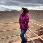 Vidhya Instagram – Best-preserved meteorite crater on Earth🙂
It is 50,000 years old and about 3,900 ft (1,200 m) in diameter, some 560 ft (170 m) deep, and is surrounded by a rim that rises 148 ft (45 m) above the surrounding plains. Meteor Crater Natural Landmark