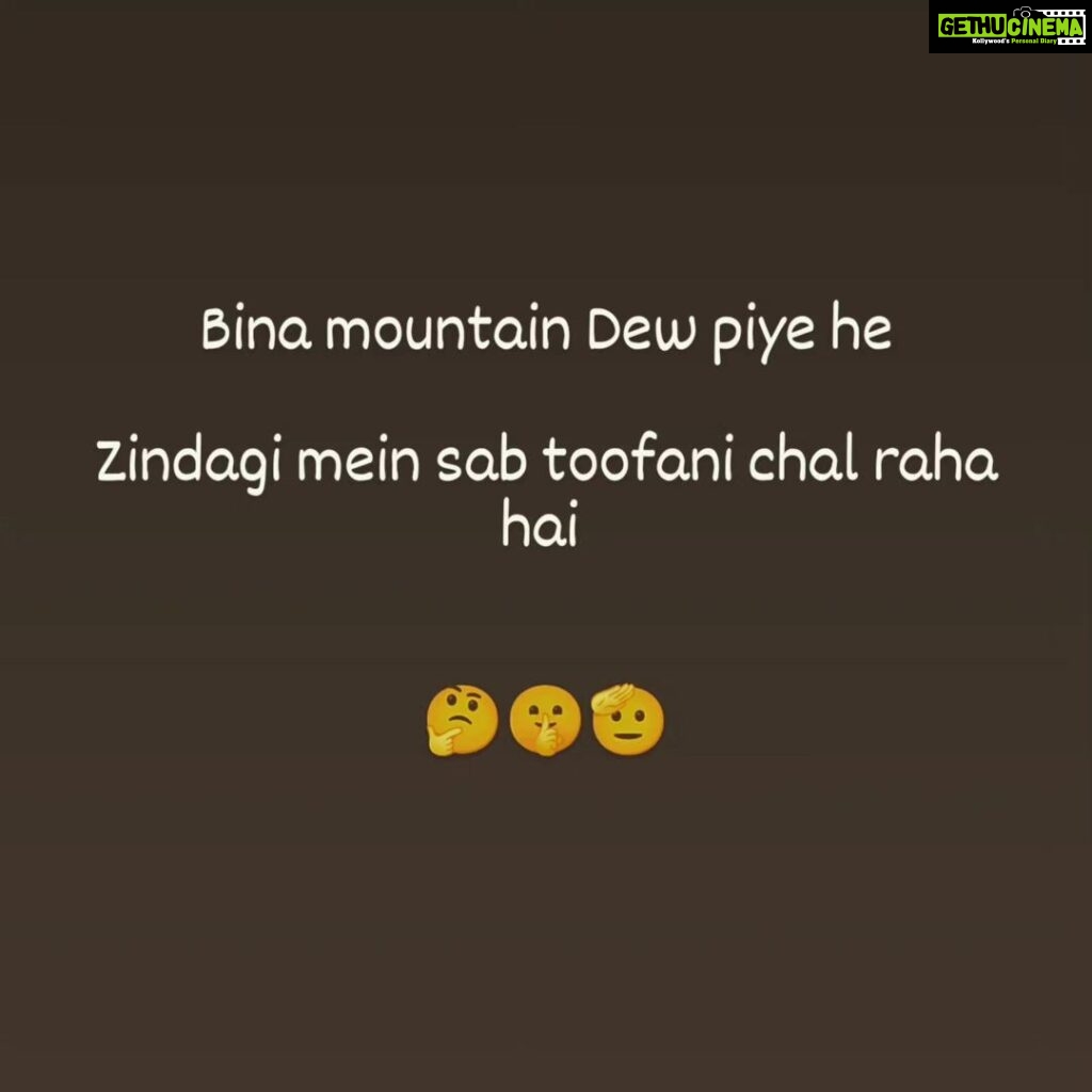 Aanchal Khurana Instagram - Share if you relate with me bro 🙌🫡 . . . . . . . . . #thoughtoftheday #quoteoftheday #bakchodbilli #aanchalkhurana #mountaindew #hrithikroshan #vibe #reelitfeelit
