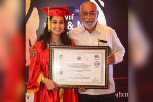 Abhinaya Instagram - I am very delighted and excited to share that I have been awarded with DOCTOTRATE by St. Mother Theresa University.
I am very honoured to have received such an esteemed award.
I am very thankful to my family, friends and my dear FANS for all the support and trust you kept on me.
Special thanks to Mr. John and Indian Media works.