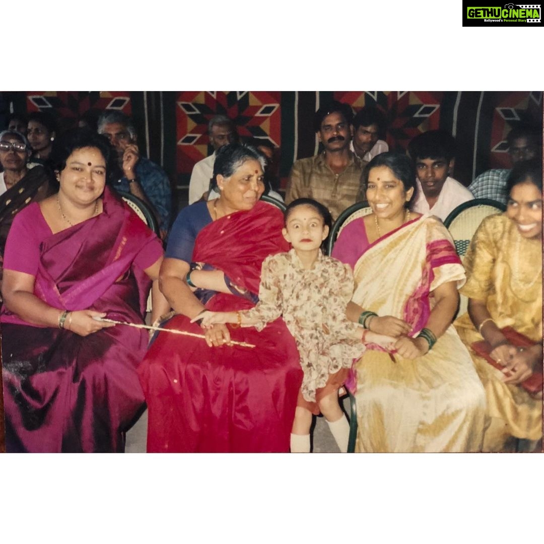 Abhinaya Instagram - I wondered and asked my mom why? She said that I always use to stare at cameras, 🤣🤪 it’s really funny. I regret it now😀😃