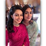 Abhinaya Instagram - Wish you a very happy birthday to you... @mrunalthakur My darling sister. It was great fun working together in #sitaramam. I miss you. God bless you good health, long life n many happy returns. Hoping to work together again. I love you ❤️😘