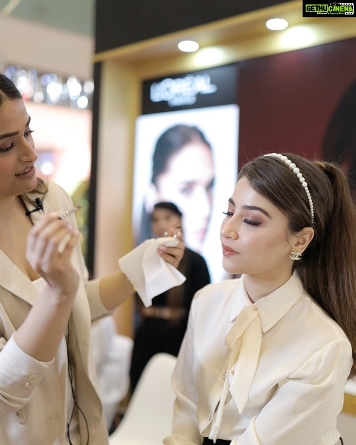 Aditi Bhatia Instagram - #Ad Had such an amazing time at the Loreal event in Delhi. Thank you so much for taking out time and coming to meet me specially. I’m humbled with your love and support and of course, I had a great time at the panel answering some of your questions <3 Shop the collection on @mynykaa today!! #WalkYourWorth #LorealParisIndia #Cannes2023 #LorealParis