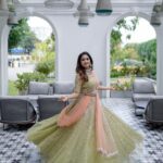Aditi Ravi Instagram - lehja lehja dil lehja lehja 🎶… Photography - @nostalgiaevents.in Costume - @kahani_stories_in_thread MUAH - @merins_remyamerin Jewellery- @meralda.jewels Location - @portmuziriskochi #lehnga #smile #instagood