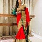 Aditi Ravi Instagram - ❤️🦚❤️ styling @vrinda_sk_ ✨ saree @poonolilsilks ✨ blouse @niharikabyarya ✨ MuA @aditi.ravi 😜 nails @nails_by_rakhi #saree #favourite #smile #insta