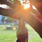 Aditi Ravi Instagram - 🌞🌳 👚 @feather_calicut #thrissur #myplace #sunset