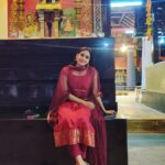 Aditi Ravi Instagram - #ulsavamvibes ❤️ #afteralongtime 😍 Arattupuzha Sree Sastha Temple