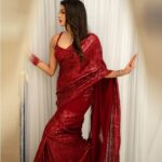 Aditi Shankar Instagram - Shoutout to my arms for always being on my side 😂🙌♥️🫶 . . . . . . . . . . . . . . Styled by: @dr.vinothinipandian Blouse : @nidhis_journal 💄: @artistrybyfathi 📸: @kiransaphotography
