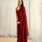 Aditi Shankar Instagram - Shoutout to my arms for always being on my side 😂🙌♥️🫶 . . . . . . . . . . . . . . Styled by: @dr.vinothinipandian Blouse : @nidhis_journal 💄: @artistrybyfathi 📸: @kiransaphotography