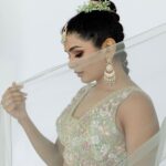 Aditi Shankar Instagram - Crazy but Desi ✨ . . . . . . . . . . . . . Styled by: @dr.vinothinipandian 💄: @artistrybyfathi 📸: @kiransaphotography Accessories: @evesspatikas Flowers: @the_bridal_store_chennai