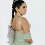 Aditi Shankar Instagram - Crazy but Desi ✨ . . . . . . . . . . . . . Styled by: @dr.vinothinipandian 💄: @artistrybyfathi 📸: @kiransaphotography Accessories: @evesspatikas Flowers: @the_bridal_store_chennai