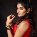Aditi Shankar Instagram - If you’re sad , add more lipstick and attack 😄♥️🫶 . . . . . . . . . . . . . . . . Styled by : @anuvardhan 💄: @pinkylohar 📸: @kiransaphotography