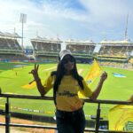 Aishwarya Dutta Instagram – Always a Csk fan 💛💛💛💛💛💛