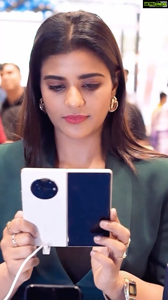Aishwarya Rajesh Instagram - I had the honour to attend the launch of the Tecno Phantom V Fold phone and was really impressed to know about the unique features that it has to offer. It’s the biggest Fold phone available in India today, and I couldn’t be more excited. Thank you for having me @tecnomobileindia @Poorvika_india #Tecno #PhantomVFold #beyondtheextraordinary