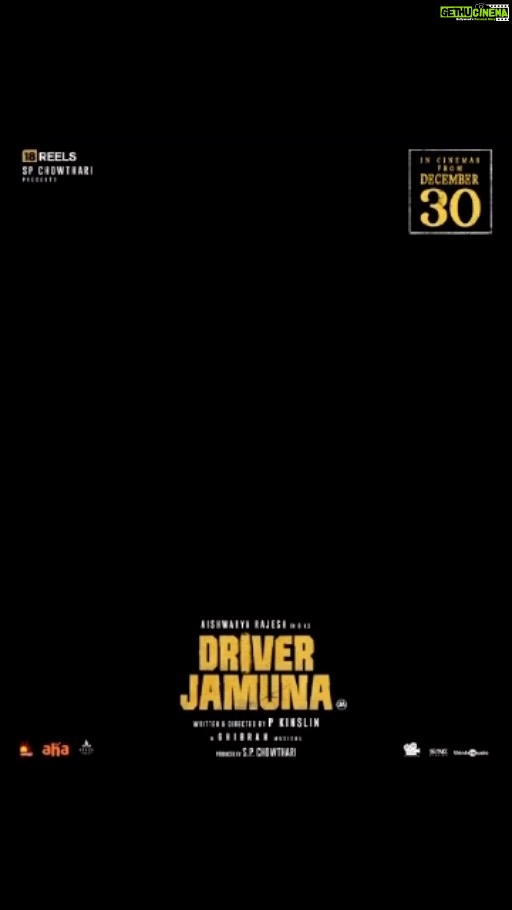 Aishwarya Rajesh Instagram - Driver jamuna in two days #Driverjamuna releasing December 30th.