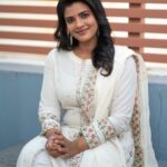 Aishwarya Rajesh Instagram - Believe in yourself . You are enough ❤️❤️ Outfit @rehanabasheerofficial Makup @ananthmakeup Hair @sharmilahairstylist Photography @cyril_eanastein