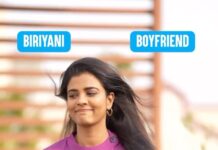 Aishwarya Rajesh Instagram - Boyfriend ellana yana … Nambalaku Biriyani dhan mukiyum Happy valentine’s day folks ❤️❤️❤️