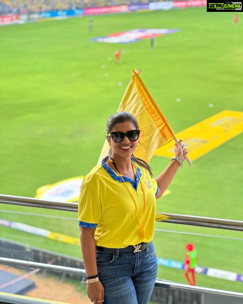 Aishwarya Rajesh Instagram - Watta match 😍 CSK ❤️ Will be bak stronger ❤️