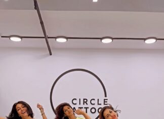 Aishwarya Sakhuja Instagram - Blessed to have these lovelies by our side! Beyond grateful to them for showing up and being there with us on our special day!! Launching @circletattoodadar with love and only love! See you there ✨✨🤞🤞🧿🧿