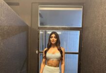 Akanksha Puri Instagram - Sharing some unedited pictures from my recent favourite look ❤️🤩 . . . #style #fashion #iiftaawards #fitness #picoftheday #photooftheday #goodvibes #ootd #prettygirls #music #beingme #akankshapuri #❤️ Styled by @style_byhetvigindra @hetvigindra Outfit @leaclothingco Jewellery @the_jewel_gallery Assisted by @shalu_jaiswani
