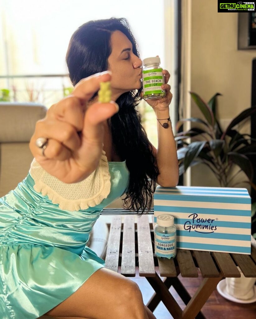 Akansha Chamola Instagram - Regular shoots and hectic schedule has made it impossible for me to have proper diet and essential nutrients to fullfill my body's need. @power_gummies To be fit and look great is what i always aim for and i started using Power Gummies Vitamins for Hair &Nails and Beach Body Gummies for overall nutritional fullfiment and I am very satisfied with the results My Skin started to feel Alive and Hair fall was reduced . Also that's not it, Beach Body helped me with my weight management and Bloating issues . Taking 2 gummies from both variant in a day has helped me a lot.✨ Shop now at www.powergummies.com Also available on Amazon, Nykaa, Purplle #powergummies #vitamins #90dayschallenge #fitness #haircare #2gummiesaday #gummies #vegan #gelatinfree #glutenfree #tasty #healthsupplements #healthylifestyle #selfcare #skincare #hairfood #skinfood