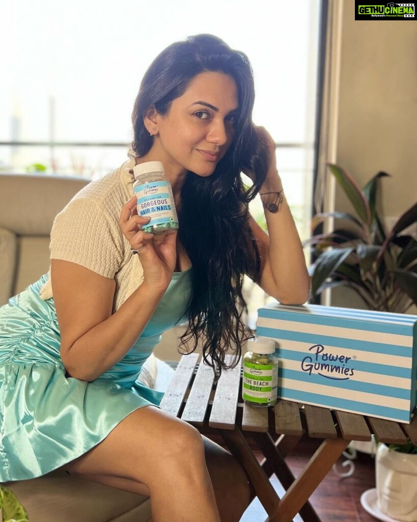 Akansha Chamola Instagram - Regular shoots and hectic schedule has made it impossible for me to have proper diet and essential nutrients to fullfill my body's need. @power_gummies To be fit and look great is what i always aim for and i started using Power Gummies Vitamins for Hair &Nails and Beach Body Gummies for overall nutritional fullfiment and I am very satisfied with the results My Skin started to feel Alive and Hair fall was reduced . Also that's not it, Beach Body helped me with my weight management and Bloating issues . Taking 2 gummies from both variant in a day has helped me a lot.✨ Shop now at www.powergummies.com Also available on Amazon, Nykaa, Purplle #powergummies #vitamins #90dayschallenge #fitness #haircare #2gummiesaday #gummies #vegan #gelatinfree #glutenfree #tasty #healthsupplements #healthylifestyle #selfcare #skincare #hairfood #skinfood