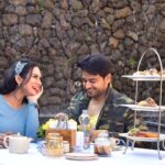 Akansha Chamola Instagram - sometimes i wonder What in the world were you looking for when you found me ????😜😜😜😜 . . . . . . . . . . . . . . . . . . #radissonresortandspalonavala #staycationindia #coupleshoot #couplegoals #styleinspo #photoshootideas #travelphotography #hotelsoftheworld #suitelife #travelgram #happycouple #marriagediaries #blessed #together #lovehim #cutecouple #gauravkhanna