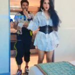 Akansha Chamola Instagram - It's Smacking 👋 difficult being PERFECT like Us @gauravkhannaofficial . . . . . . . . . . . . . #reeltoreel #reelsinstagram #reelkarofeelkaro #reelsindia #reelsgram #trending #gauravkhanna #Mr&Mrs.khanna #couplegoals #marriedlife #relationshipgoals #crazycouple #funnyvideos