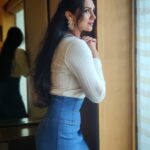 Akansha Chamola Instagram - Attract what you expect. Reflect what you desire. Become what you respect. And mirror what you admire. . . Earings @unica.lane . .. . . . . . . . . . . . . . . . .. . . . . . . . . . #instalook #instaface #instacute #curvesarebeautiful #curvyconfidence #curvyfashion #prettysavage #prettygirls #instagirls #lookbook #fashiondiaries #autumnvibes #autumnstyle #denimskirt #stylegram #styleinspo #white #cute #instamakup #instahair
