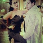 Akansha Chamola Instagram - When #Catwoman 🐈 meets #dracula 🧛 . . . . . . . . . .. . . . . . . . . . . . . . .. . .. . . . . . . #halloween🎃 #halloweenparty #dressup #cosplay #couplefashion #couplegoals #relationshipgoals #couplestyle #coupleofinstagram #gauravkhanna #Mr&Mrs.khanna #fashiondiaries #instamakeup #instalook #instahair #stylegram