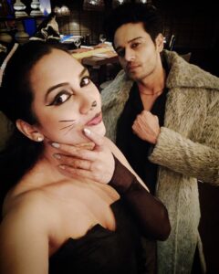 Akansha Chamola Instagram - When #Catwoman 🐈 meets #dracula 🧛
.
.
.
.
.
.
.
.
.
..
.
.
.
.
.
.
.
.
.
.
.
.
.
..
.
..
.
.
.
.
.
.
#halloween🎃 #halloweenparty #dressup #cosplay #couplefashion #couplegoals #relationshipgoals #couplestyle #coupleofinstagram #gauravkhanna #Mr&Mrs.khanna #fashiondiaries #instamakeup #instalook #instahair #stylegram