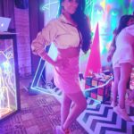 Akansha Chamola Instagram - There is No limit to how radiant one can be --- well I took it waaaay too seriously 🤪🤪🤪 . . . . . . . . . . . . . . . . . . .. . . .. . . . . . . . #cosplay #themeparty #neonparty #glowup #uvparty #instalit #glowglowing #neonlights #instadaily #foryoupage #stylegram #fashiondiaries #clubwear #lookbook #instamakeup #radiant #prettysavage #lit #instagood #instapic #me #happy #crazygirl #crazymakeup